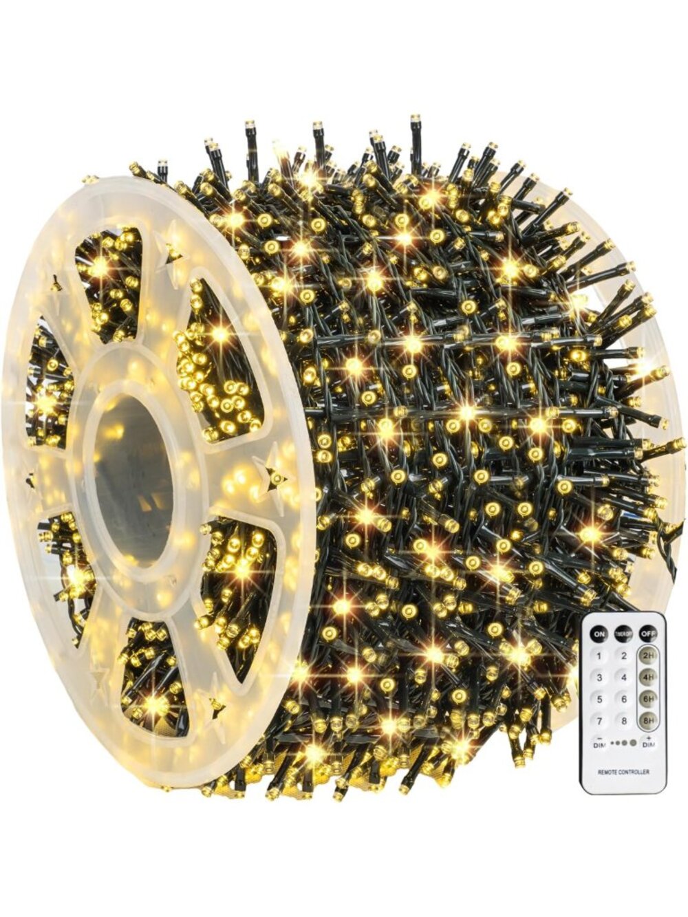 1000 LED Outdoor Fairy String Lights, 328 FT Waterproof with Remote & Timer